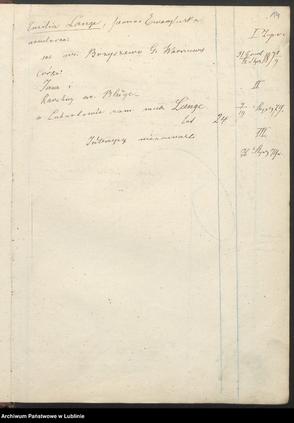 Obraz 17 z jednostki "Raptularz aktów małżeństw"