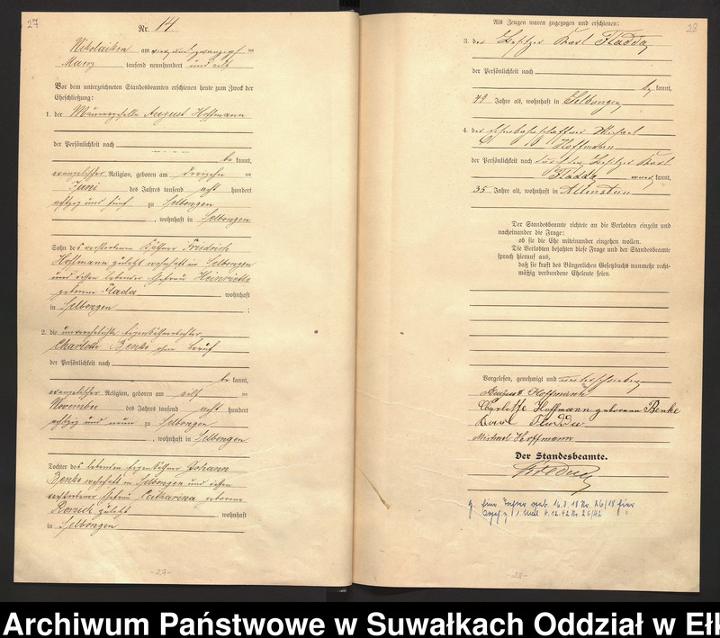image.from.unit.number "Heirats=Haupt=Register des Königlichen Preussischen Stande-Amtes Nikolaiken Kreis Sensburg"