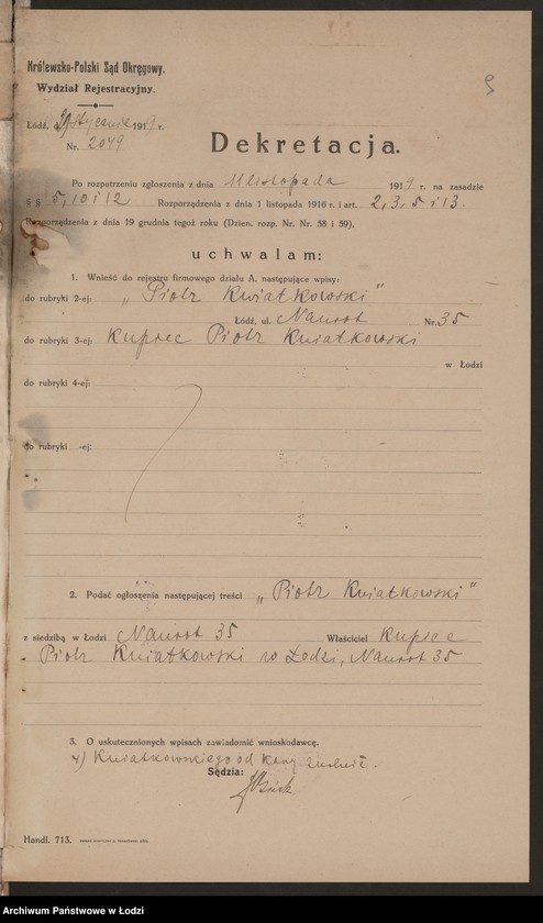 Obraz 11 z jednostki "Piotr Kwiatkowski- sklep kolonialny"