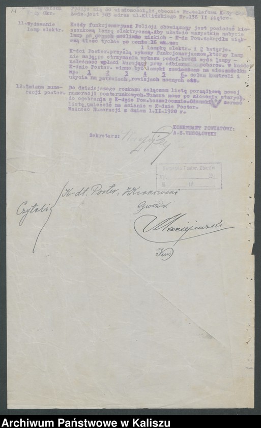 Obraz 6 z jednostki "[Rozkazy wewnętrzne Komendy Powiatowej Policji Państwowej w Kaliszu]"