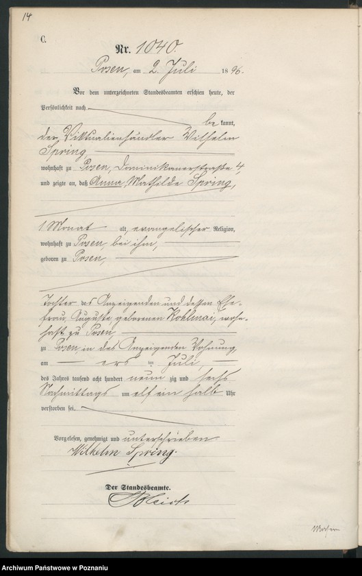 Obraz 17 z jednostki "Księga zgonów t. III"