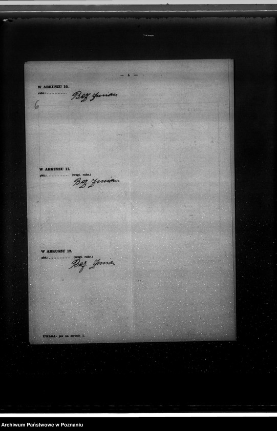 Obraz 10 z jednostki "Kwestionariusz Gazowni miejskiej w Czempiniu"