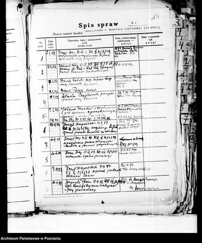 Obraz 19 z jednostki "Spisy spraw /Wydziału Rolnictwa i Reform Rolnych/"