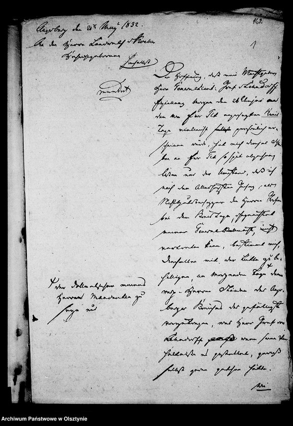 image.from.unit.number "/Denkschriften, Gutachten, Beschwerden usw. die vom IV. Provinzialständischen Landtag dem Kreistag in Angerburg v. d. Deputirten des I. Standes Gen Lt. Gf. L. abgestattet wurden/"