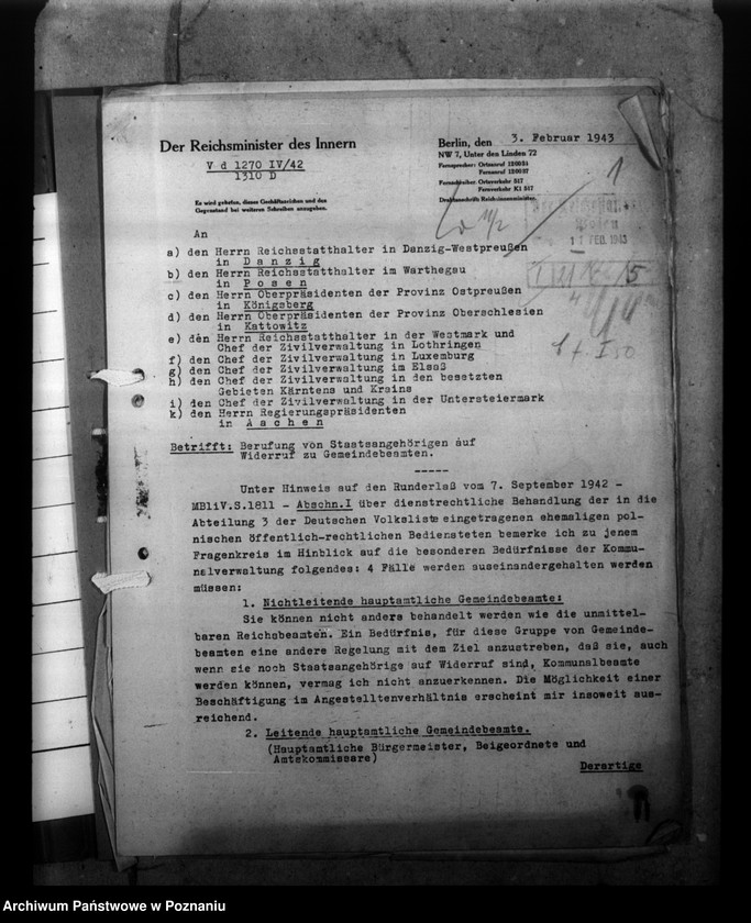 Obraz 5 z jednostki "Berufung von Staatsangehörigen auf Widerruf zu Gemeindebeamten"