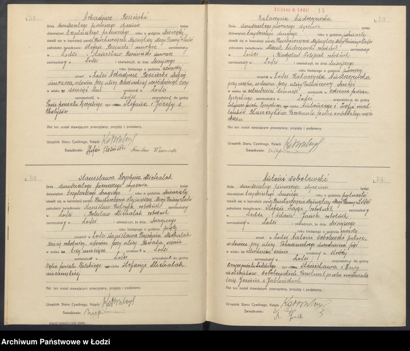 Obraz 16 z jednostki "Akta zgonów"