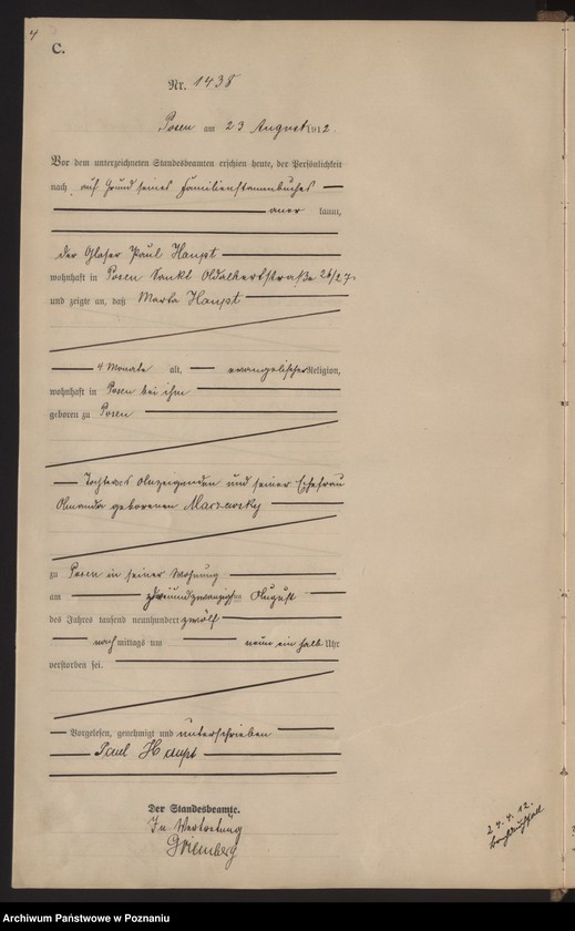 Obraz 6 z jednostki "Księga miejscowa zgonów tom IV [Rejestr główny zgonów]"