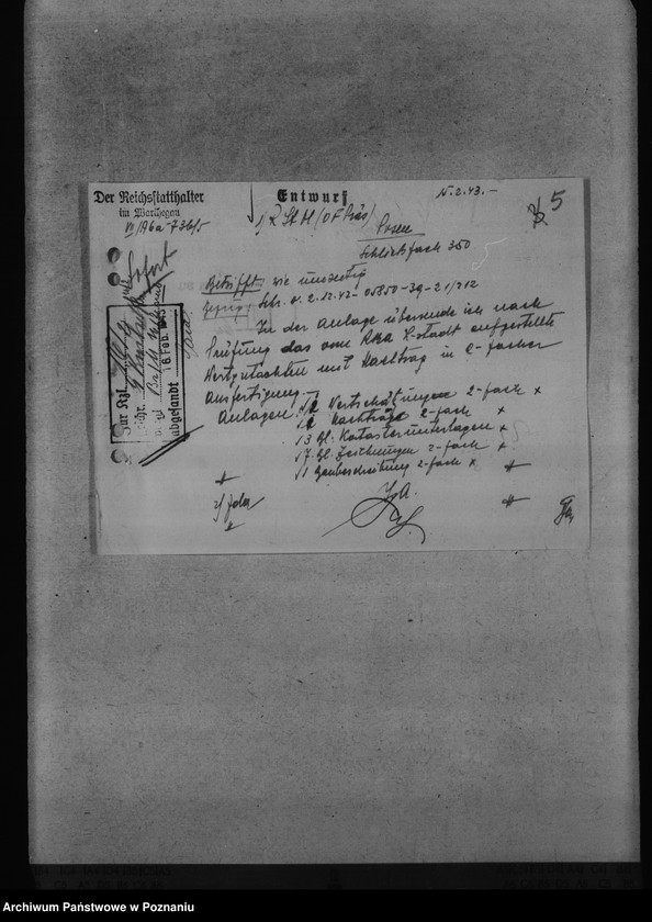 Obraz 9 z jednostki "Wertgutachten der (polnischen) beschlagnahmten Grundstücke"
