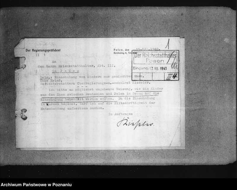 Obraz 6 z jednostki "Aussonderung von Kindern fremder Volkszugeherigkeit aus den deutschen Schulen [szkolna dla dzieci polskich]"