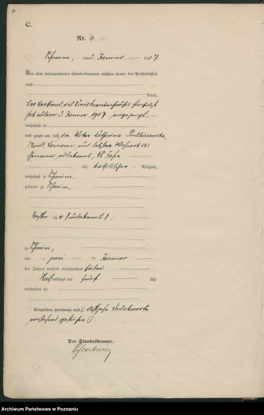 Obraz 7 z jednostki "Sterbe-Haupt-Register"
