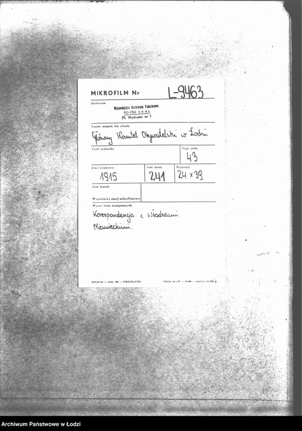 Obraz 2 z jednostki "[Korespondencja] z władzami niemieckimi"