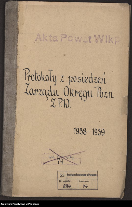 Obraz 3 z jednostki "Protokoły z posiedzeń Zarządu Okręgu Poznańskiego Związku Powstańców Wielkopolskich."