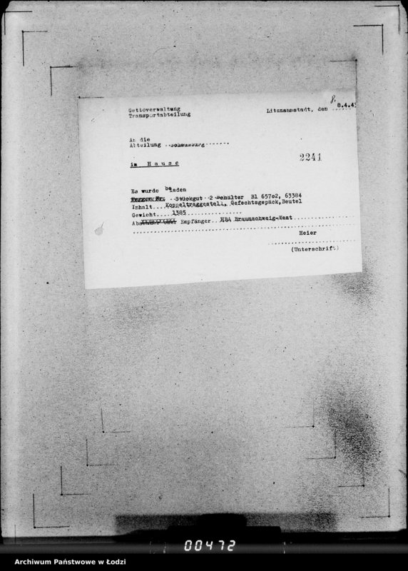 Obraz 12 z jednostki "346 Gefechtsgepäck m.Beutel u.Tornister 39 m.Auslieferung"