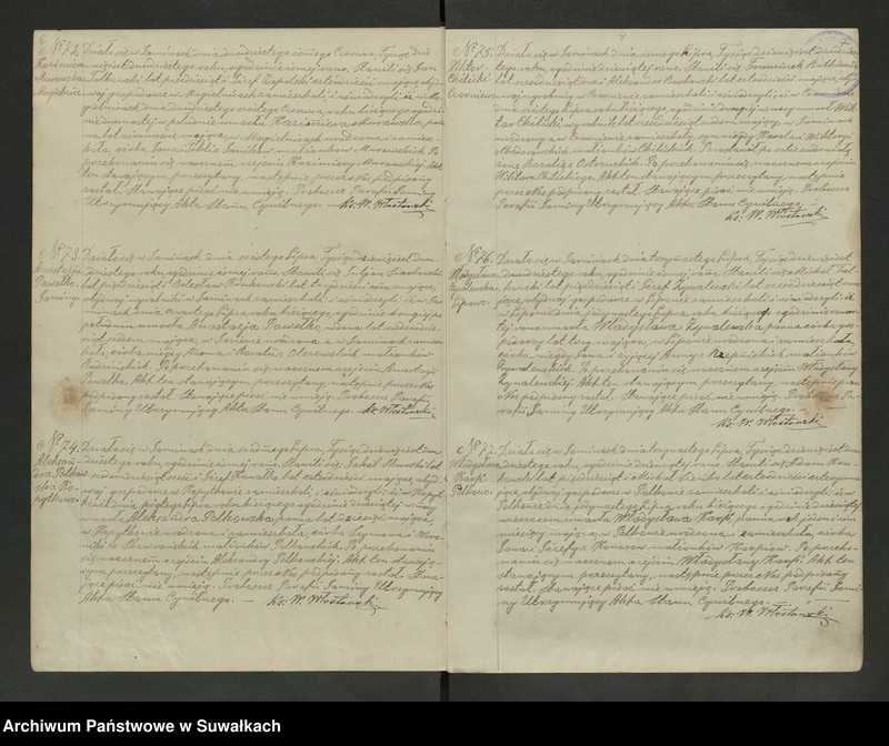 image.from.unit.number "Akta Zmarłych Parafii Jami[ny] od dnia 24go Kwietnia 1920 roku do dnia 4go Listopada 1925 roku"