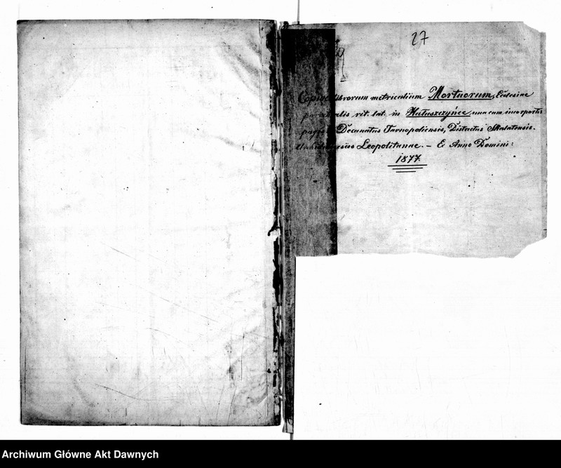 image.from.unit.number "Parafia: Hałuszczyńce. Dekanat: Tarnopol. Kopie z ksiąg metrykalnych ur., śl., zg. dla całej parafii (wieś Hałuszczyńce,i pozostałe wsie)."