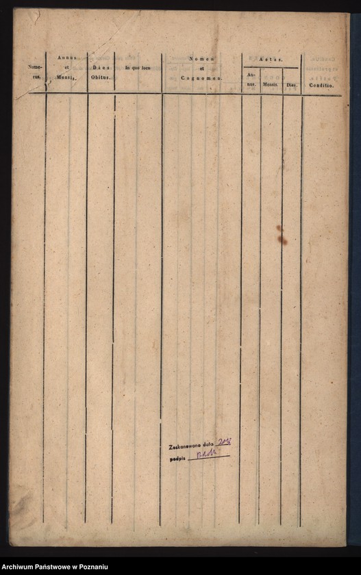 Obraz 10 z jednostki "Księga zgonów"