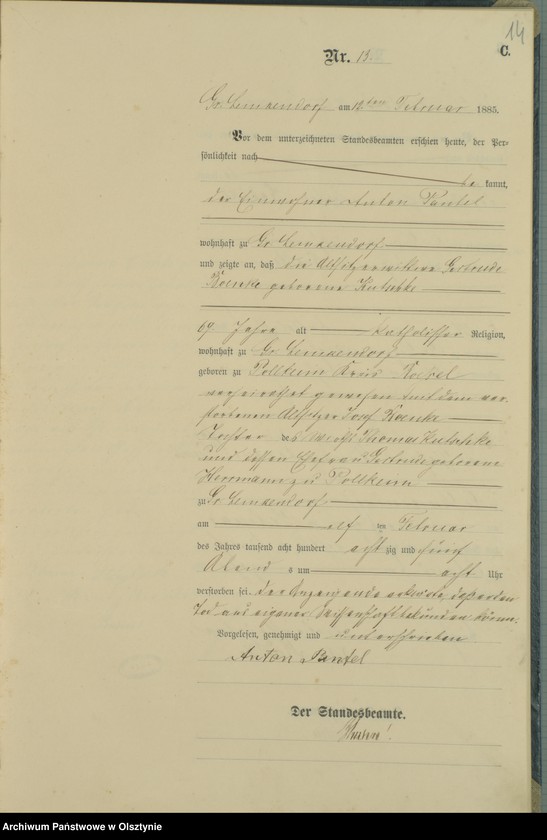 image.from.unit.number "Sterbe-haupt-Register Nr 1 - 101"