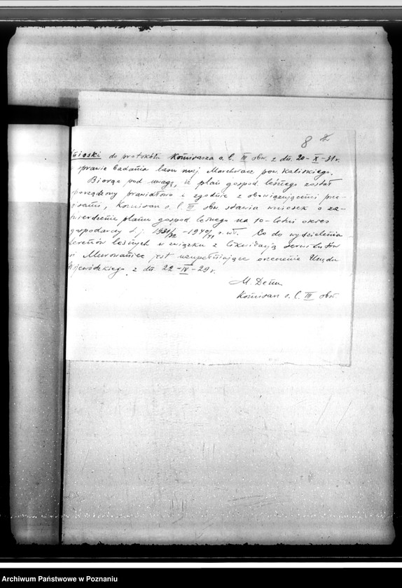 Obraz 12 z jednostki "Zatwierdzenie projektu planu gospodarstwa leśnego dla lasów majątku Marchwacz powiatu kaliskiego"