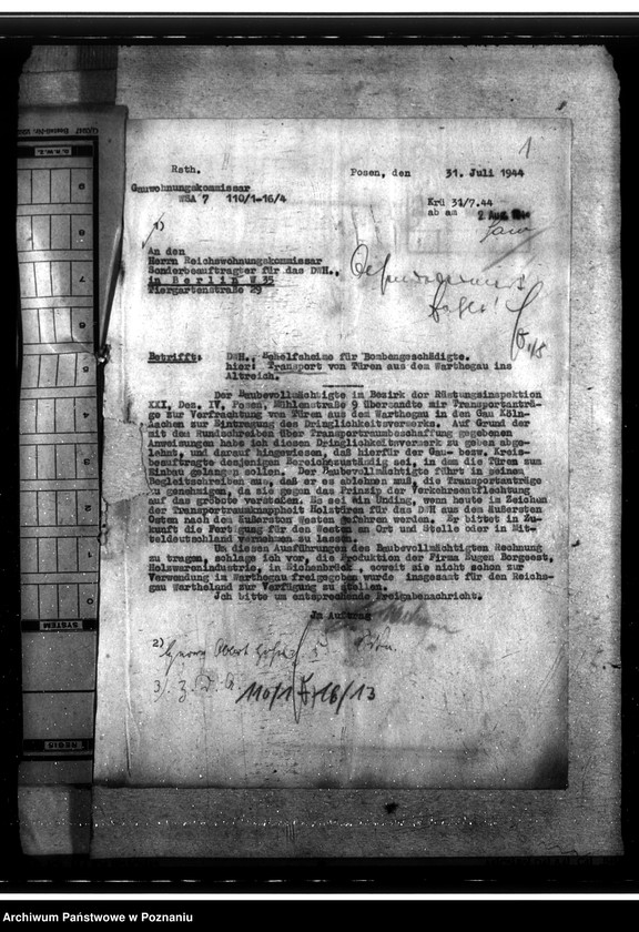 Obraz 5 z jednostki "DWH - Transporte der Baustoffe für Behelfsheime"