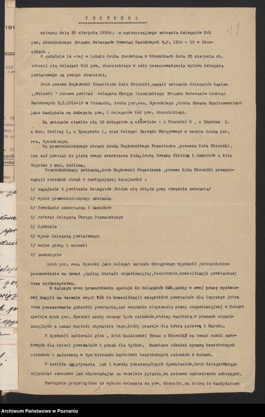 Obraz 17 z jednostki "Oborniki - akta delegata powiatowego."