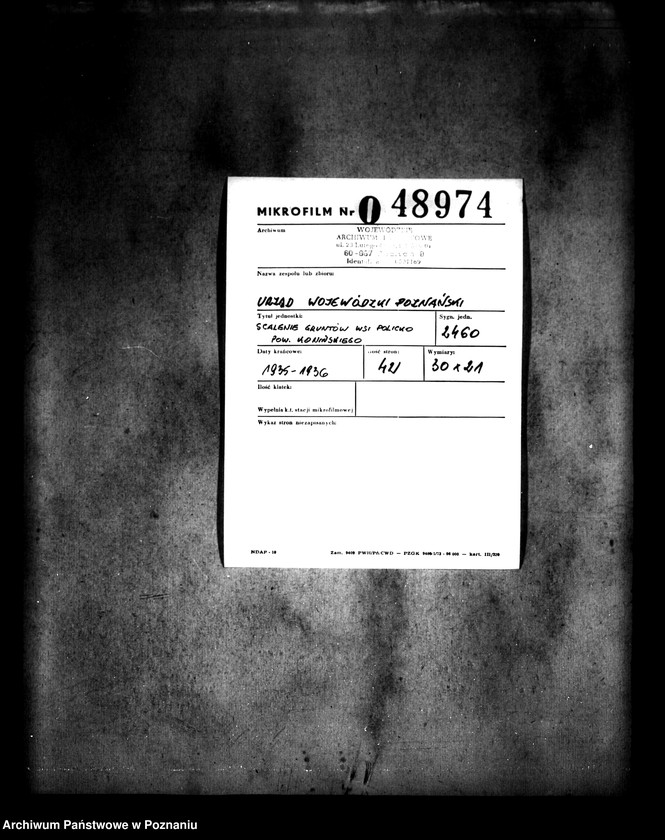 Obraz 2 z jednostki "/Scalenie gruntów wsi Policko powiatu konińskiego/"