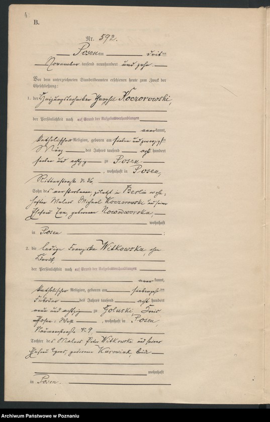 Obraz 5 z jednostki "Księga miejscowa małżeństw tom III [Rejestr główny małżeństw]"