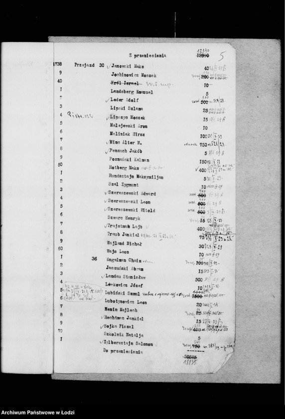 Obraz 9 z jednostki "Rejestr poborczy"