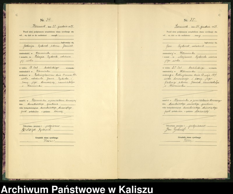 Obraz 20 z jednostki "[Księga zgonów]"