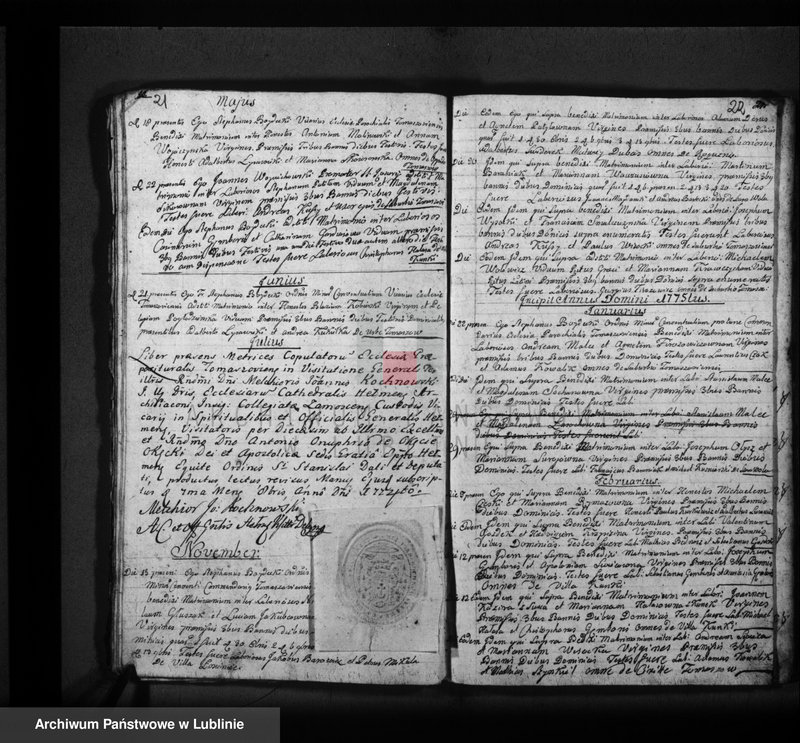 Obraz 14 z jednostki "Księga zaślubionych i zmarłych"