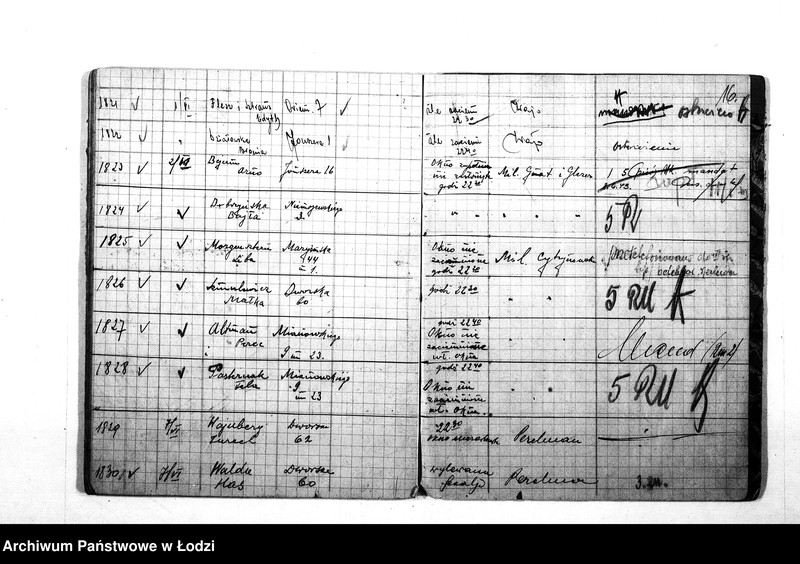 Obraz 19 z jednostki "Książka kar dzielnicowych IV rewiru [Kary doraźne - pieniężne i ostrzeżenia za drobne przekroczenia porządkowe]"