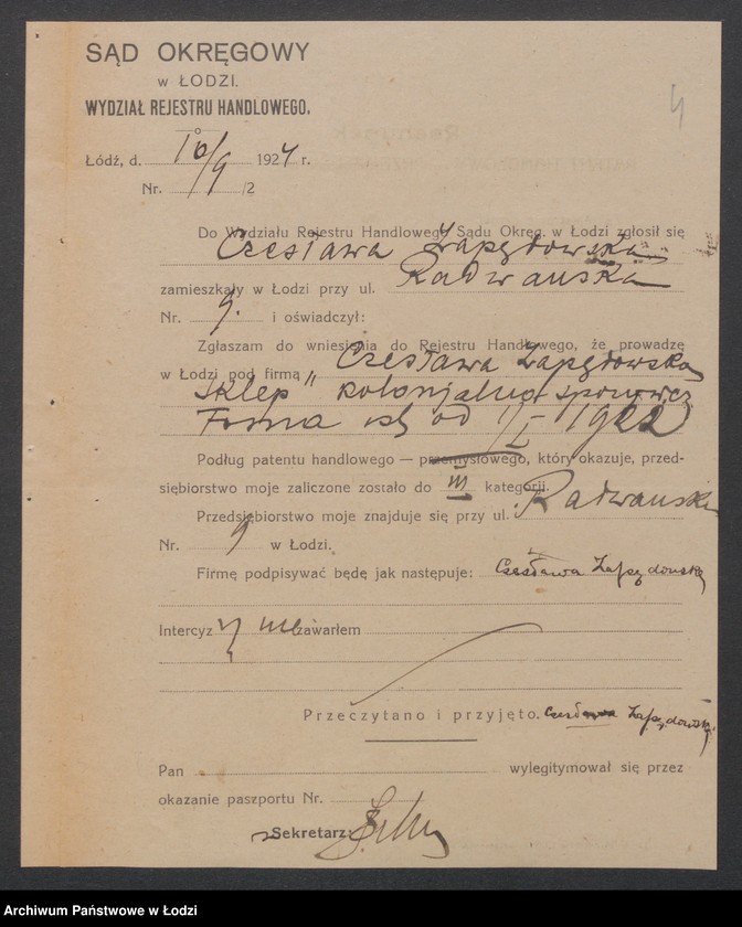 Obraz 6 z jednostki "Czesława Zapędowska - sklep kolonialno-spożywczy"