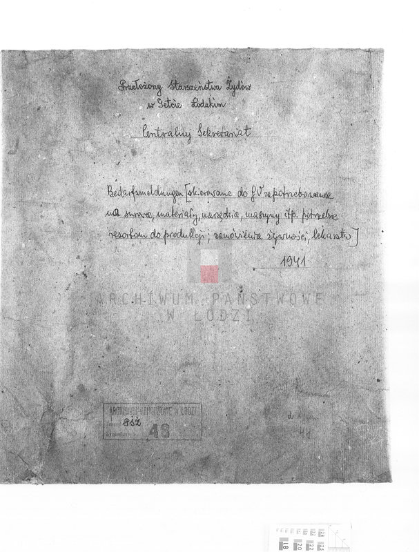 Obraz 3 z jednostki "Bedarfsmeldungen [Skierowane do GV zapotrzebowania na surowce, materiały, narzędzia, maszyny itp. potrzebne resortom pracy do produkcji; zamówienia żywności, lekarstw]"
