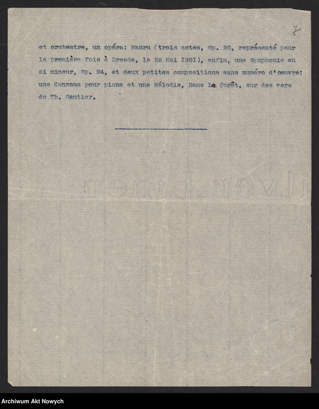 image.from.unit.number "Artykuły słowników biograficznych i encyklopedii. Korespondencja dla ustalenia danych biograficznych I. J. Paderewskiego"