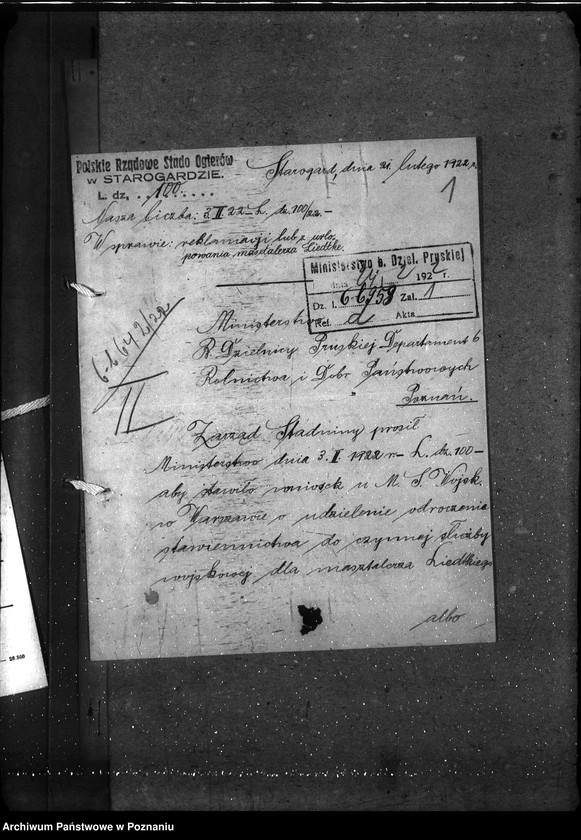 Obraz 5 z jednostki "Sprawy osobowe masztalerze stadniny w Gnieźnie personalia ogólne"