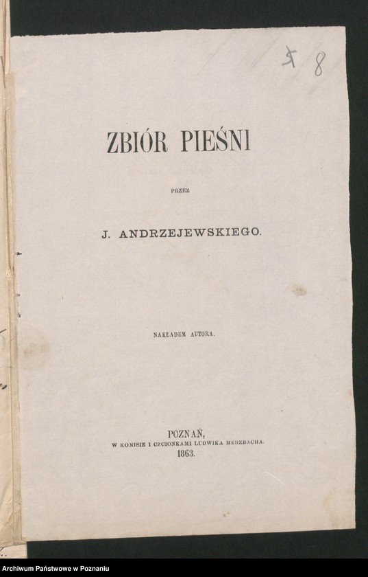 Obraz 12 z jednostki "A. betr. den Literaten Josef Andrzejewski"