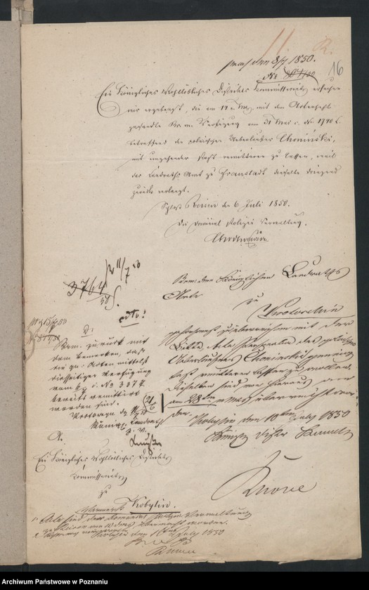 Obraz 20 z jednostki "A. betr. Karl Choninski /Koch beim Grafen Potulicki in Breslau/"