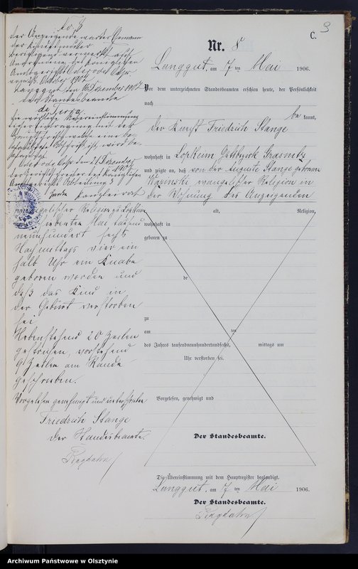 image.from.unit.number "Sterbe-Neben-Register Nr 1 - 22"