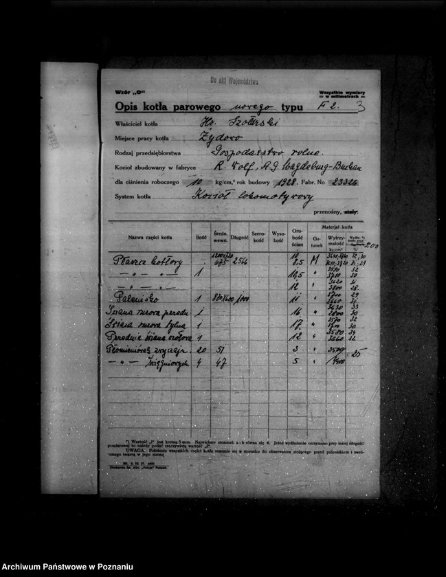 Obraz 7 z jednostki "Majątek ziemski Szołdrskiego w Źydowie powiat poznański nr woj. kotła 6276"