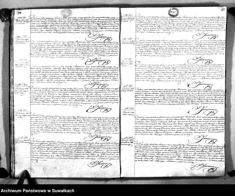 image.from.unit.number "Księga Duplikat Aktów Urodzenia, Zaślubienia i Zeyscia Parafii Liszkowskiey za rok 1845"