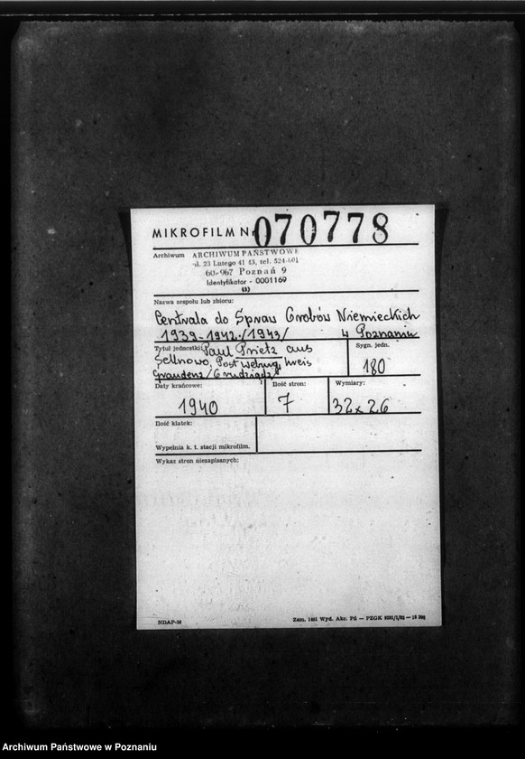 Obraz 2 z jednostki "Paul Pietz aus Sellnowo, post Weburg, Kreis Grandenz (Grudziądz)"