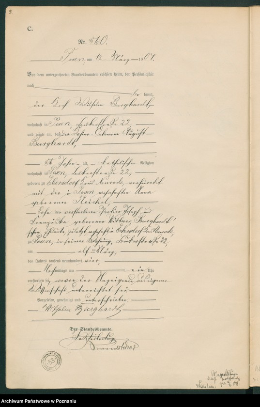 Obraz 4 z jednostki "Księga miejscowa zgonów tom II"