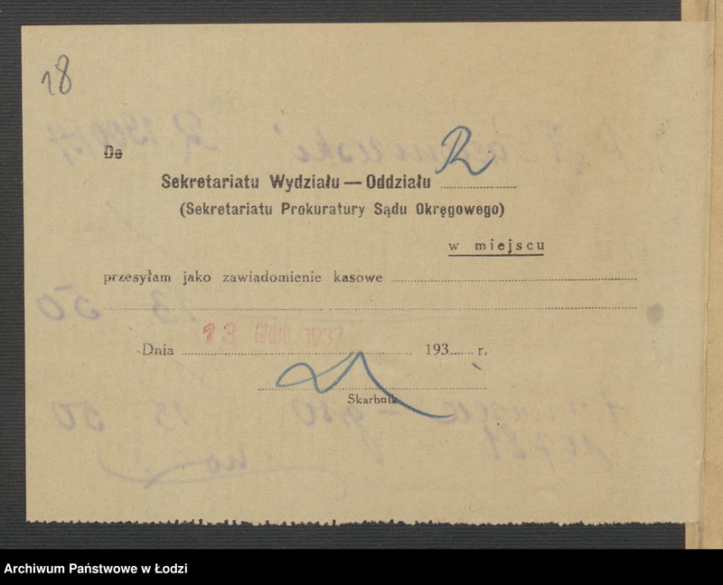 Obraz 20 z jednostki "Chaim Herszel vel Heiman Pacanowski- sprzedaż towarów manufakturowych i garderoby"