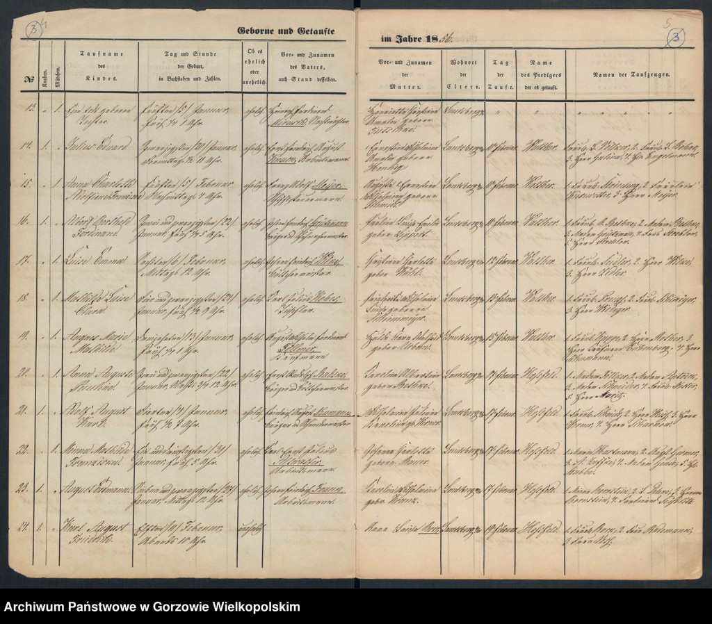 image.from.unit.number "Duplikate der St. Marienkirche Landsberg an der Warthe (Zawiera też księgę zgonów Concordienkirche z 1856 r. oraz dwa zapisy dotyczące małżeństw w 1857 r. w kościele Mariackim)"