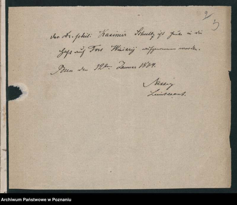 Obraz 7 z jednostki "A. betr. den dr Kasimir /Schultz/ Szulc"