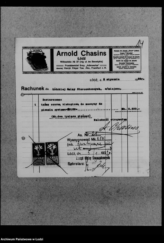 Obraz 18 z jednostki "Listy płacy, asygnaty"