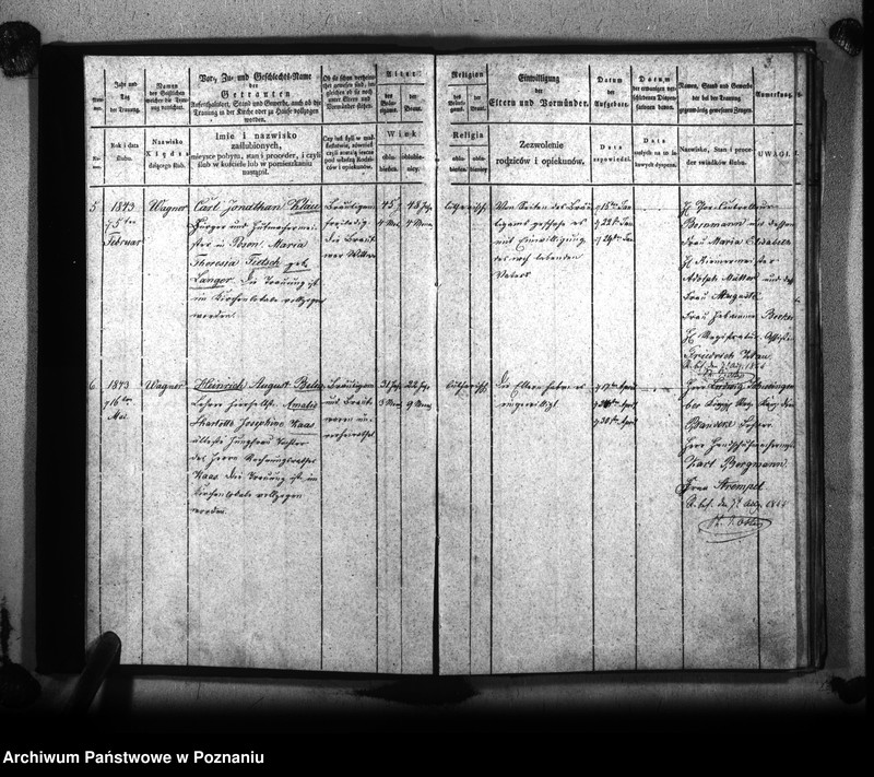 Obraz 6 z jednostki "Księga małżeństw"