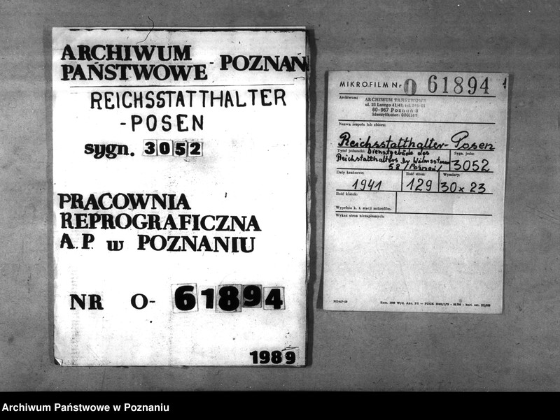 Obraz 1 z jednostki "Dienstgebäude des Reichsstatthälters Dr. Wilmsstrasse 58 - Poznań"