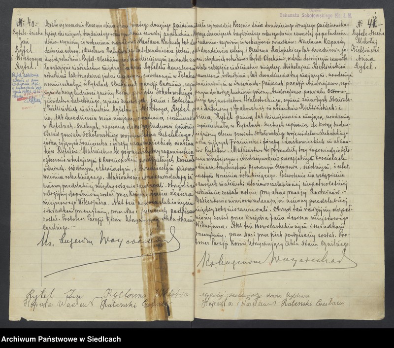 Obraz 5 z jednostki "Akta małżeństw - unikat [Wpisy zaczynają się od aktu nr 39 z dnia 15 października 1930 roku, zakończono na akcie nr 70 z dnia 16 października 1935 roku]"