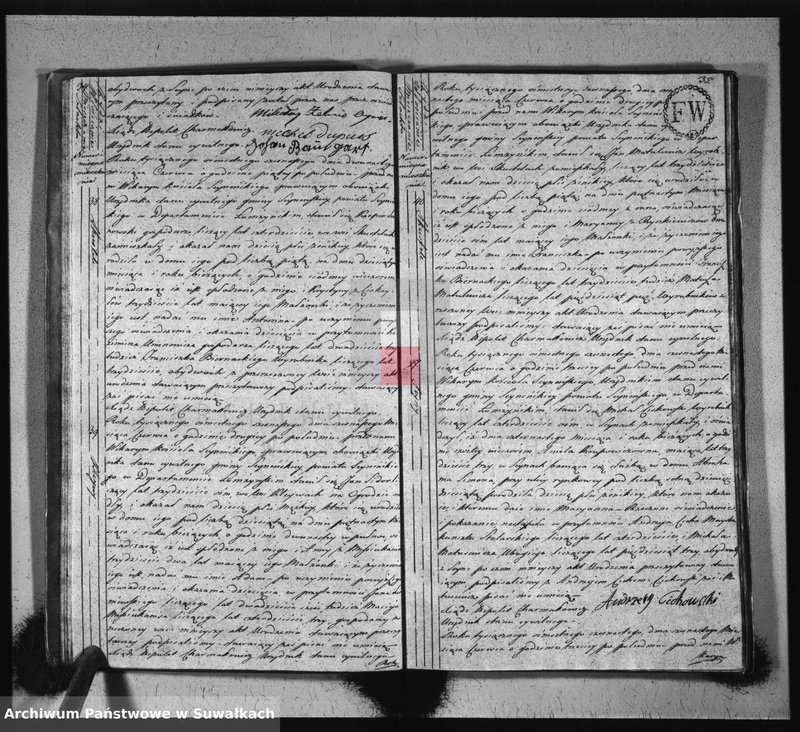 image.from.unit.number "Akta stanu cywilnego urodzonych w gminie seyneńskiey od 1-go stycznia 1816 roku."