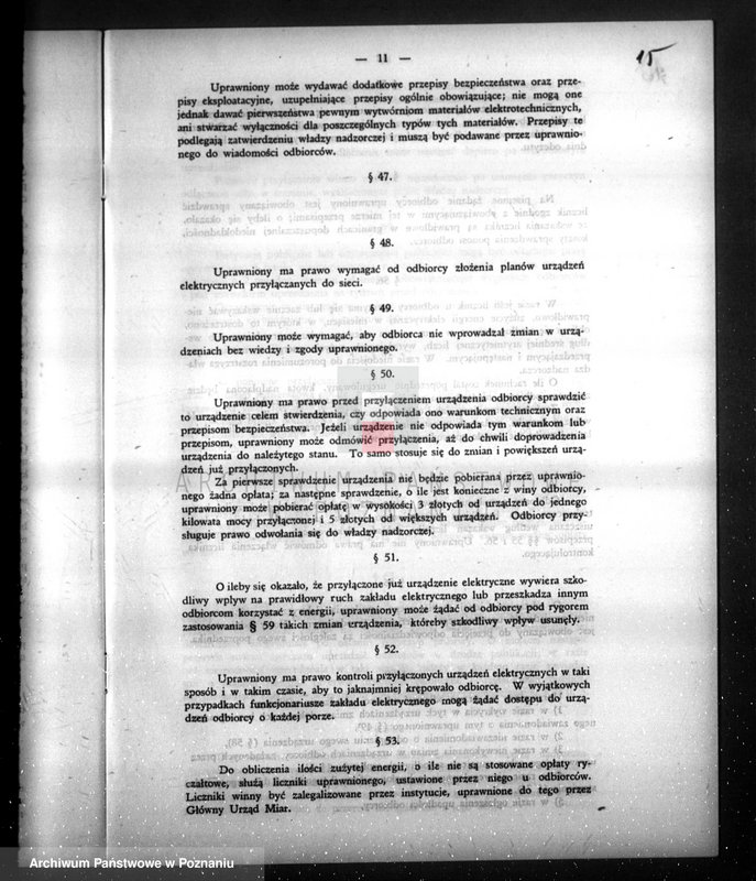 Obraz 19 z jednostki "/Urządzenie zakładu elektrycznego w Rogoźnie/"